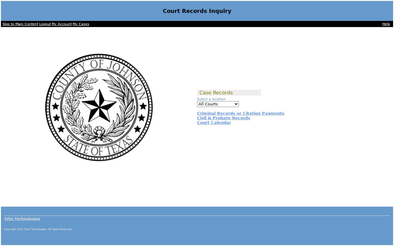Johnson County warrant search reference, county-linked case access portal